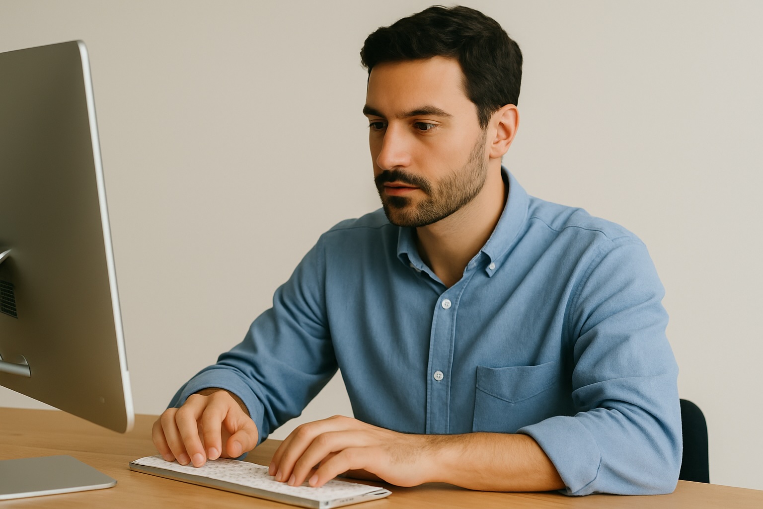 The eConcierge admin dashboard shown on a tablet device.